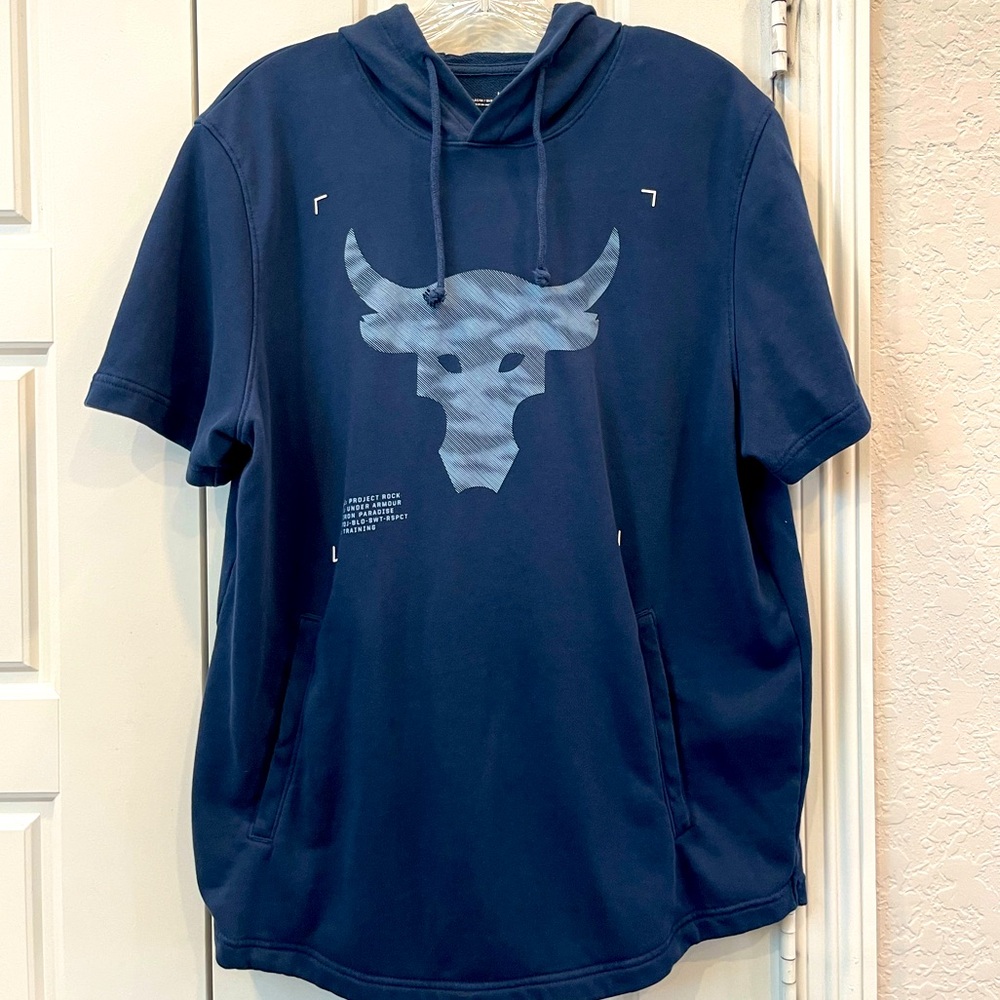 UNDER ARMOUR Project Rock Men’s Hoodie Pullover Size:Large Preloved